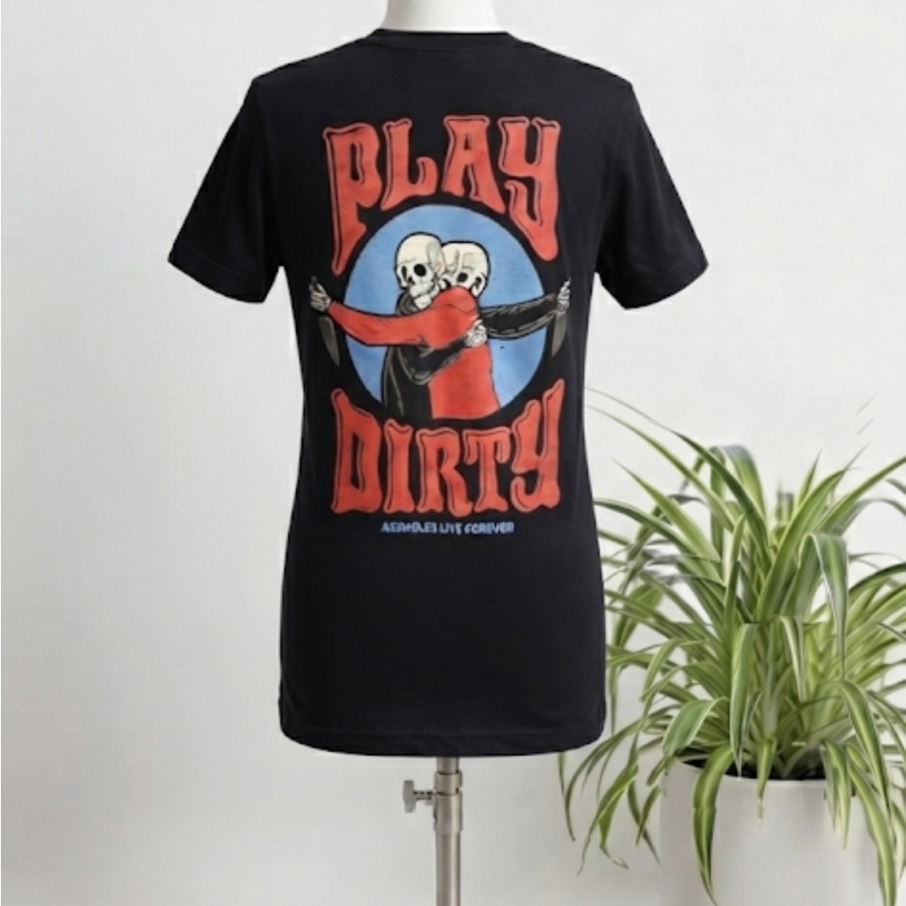 Assholes live forever Black Graphic Tee with ALF Logo sm